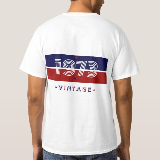 T-shirt uit 1973 (breedbeeld) (Achterkant)