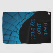 T-shirt uit met de beste: beste pa Golf Towel Golfhanddoek (Horizontaal)