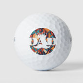 T-shirt Uit met de Grootste: 'Grootste Pap Ooit" Golfballen (Voorkant)