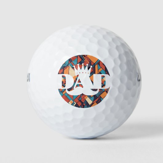 T-shirt Uit met de Grootste: 'Grootste Pap Ooit" Golfballen (Voorkant)