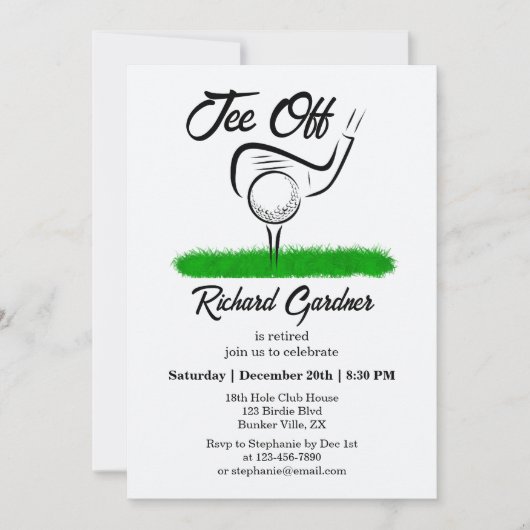 T-shirt uit voor een UnForeGetable Retirement Part Kaart (Voorkant)