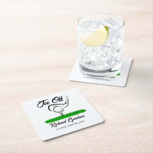 T-shirt uit voor een UnForeGetable Retirement Part Kartonnen Onderzetters (Insitu)