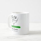 T-shirt uit voor een UnForeGetable Retirement Part Koffiemok (Voorkant links)