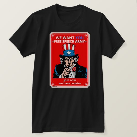 T-shirt "UNCLE SAM" (Design voorkant)