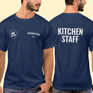 T-shirt uniform keukenpersoneel Aangepaste naam lo