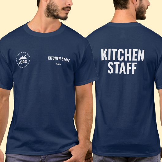 T-shirt uniform keukenpersoneel Aangepaste naam lo