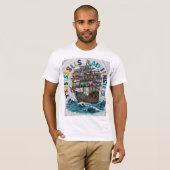 T-shirt Unisexe - "Vintage Ship" (Voorkant volledig)