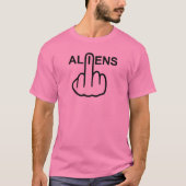 T-shirt V-hals Aliens Flip (Voorkant)