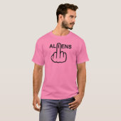 T-shirt V-hals Aliens Flip (Voorkant volledig)