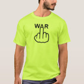 T-shirt V-hals oorlog is verschrikkelijk (Voorkant)
