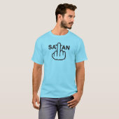 T-shirt V-hals Satan Flip (Voorkant volledig)