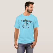 T-Shirt V-Neck Fly Tipping Flip (Voorkant volledig)