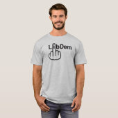 T-Shirt V-Neck Lib Dem Flip (Voorkant volledig)