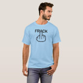 T-Shirt V-Neck Stop Fracking (Voorkant volledig)