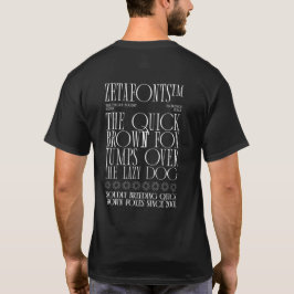T-shirt (V) - Zetafonts Pangram