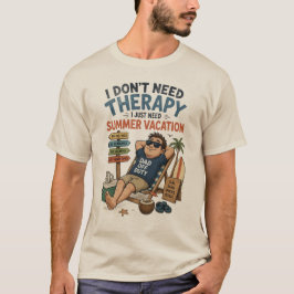 T-shirt Vader Vrij Summer Vakantie