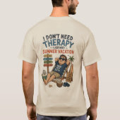 T-shirt Vader Vrij Summer Vakantie (Achterkant)