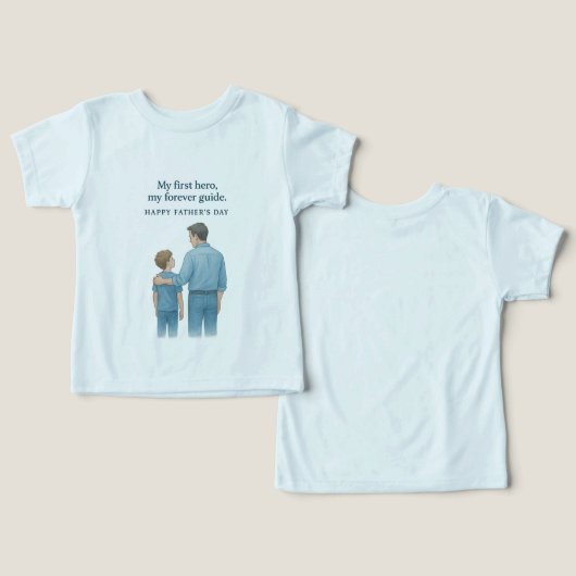 T-shirt vaderdag (Ontwerp Voorkant & Achterkant)