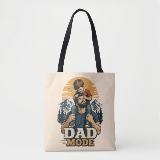 T-shirt Vaderdag 'Vader Modus' Tote Bag (Voorkant)