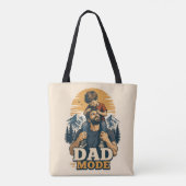 T-shirt Vaderdag 'Vader Modus' Tote Bag (Achterkant)