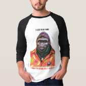 T shirt Vain Gorilla ontwerp. (Voorkant)