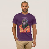 T shirt Vain Gorilla ontwerp. (Voorkant volledig)