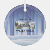 T-SHIRT Valley Forge Glass Ornament (Voorkant)