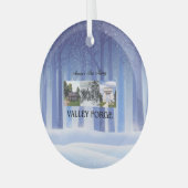 T-SHIRT Valley Forge Glass Ornament (Voorkant links)