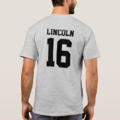 T-shirt van Abraham Lincoln "16" (Achterkant)