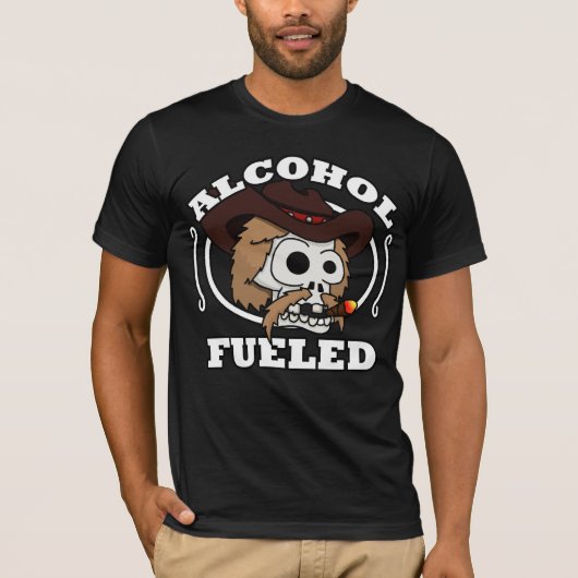 T-shirt van alcoholhoudende Mannen (Voorkant)