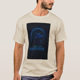T-shirt van Alpha Wolf   Futuristische kunst van h