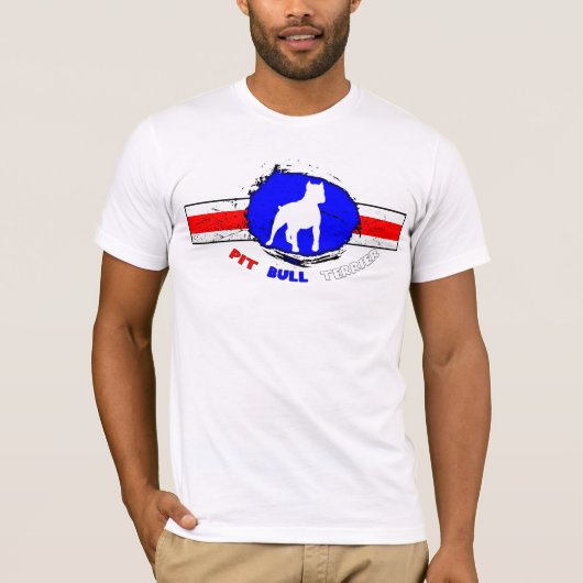 T-shirt van American Pit Bull Terrier Mannen (Voorkant)