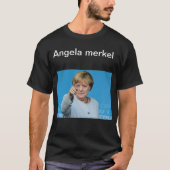 T-shirt van angela Merkel (Voorkant)