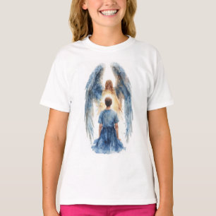 T-shirt van beschermengel meisje
