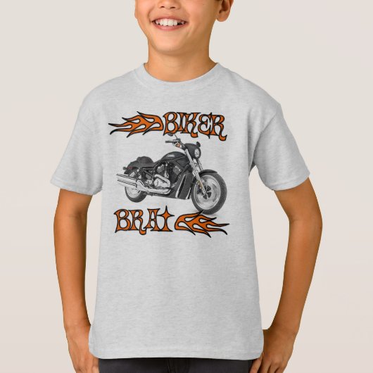 T-shirt van Biker Brat Kinderen (Voorkant)