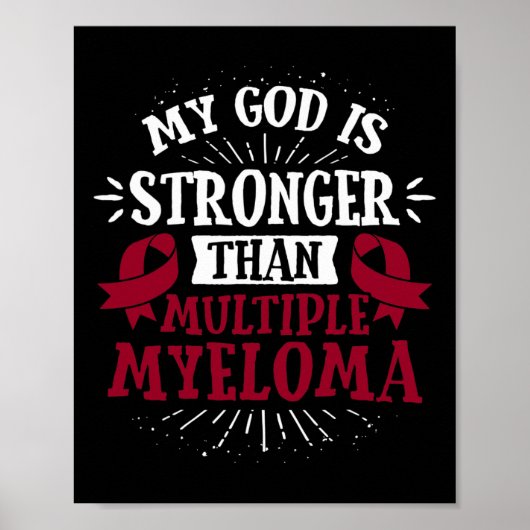 T-shirt van bloedkanker - multipel myeloom bewustz poster (Voorkant)