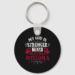 T-shirt van bloedkanker - multipel myeloom bewustz sleutelhanger