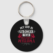 T-shirt van bloedkanker - multipel myeloom bewustz sleutelhanger (Achterkant)