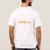 T-shirt van Bloemenmeisje (Achterkant)