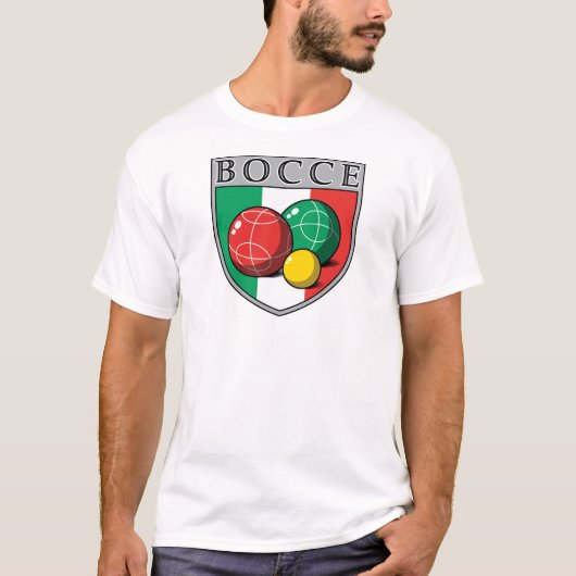 T-Shirt van Bocce Shield-Mannen (Voorkant)