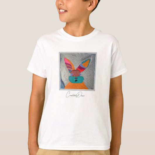 T-shirt van Bonnie Bunnie Child - Creatief geteken (Voorkant)