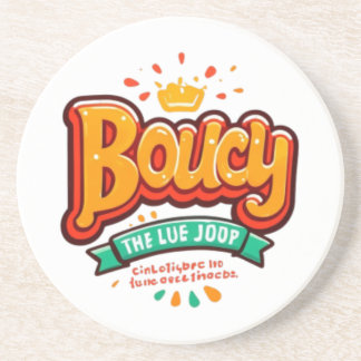 T-shirt van Boucy Crown Fun Zandsteen Onderzetter