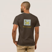 T-shirt van bruine paarden (Achterkant volledig)