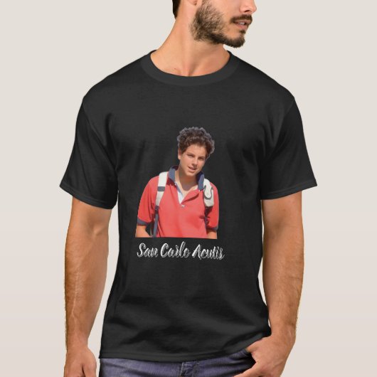 T-shirt van Carlo Acutis (Voorkant)