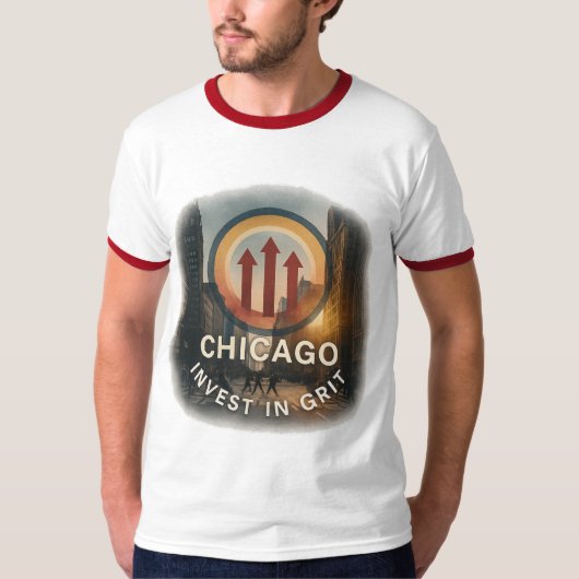 T-shirt van Chicago Ringer | sterkte stijl (Voorkant)