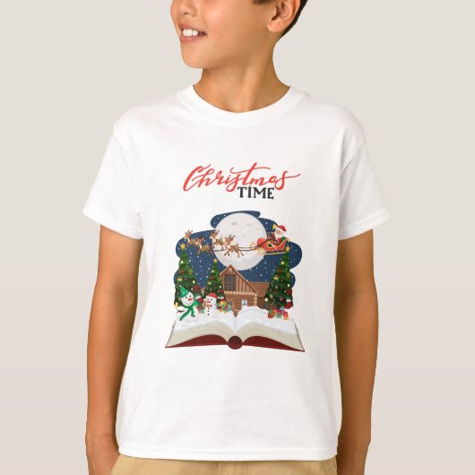 T-shirt van Christmas Time Kind (Voorkant)