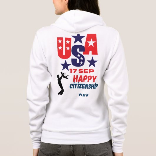 T-shirt van Citizenship Day (Achterkant)