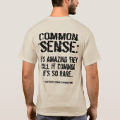 T-shirt van Common Sense Corps (Achterkant)
