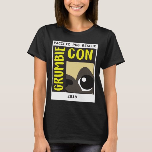 T-shirt van damesgrumblecon (Voorkant)