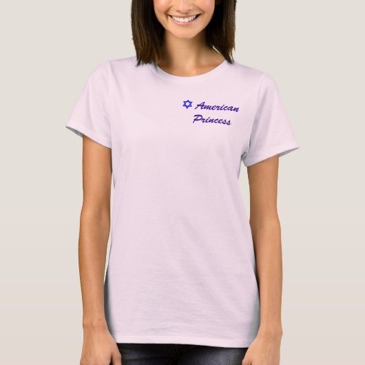T-shirt van de Amerikaanse prinses (Voorkant)